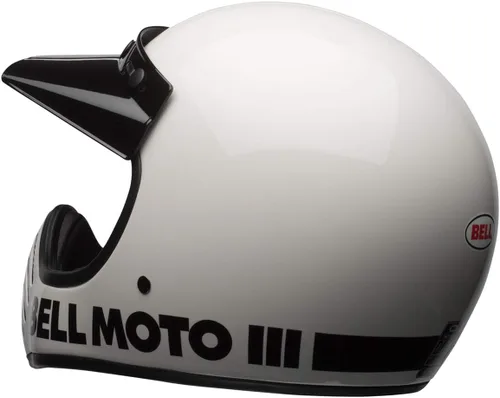 Miniatura 6 de Casco Bell Moto-3, Blanco Clásico, Mediano
