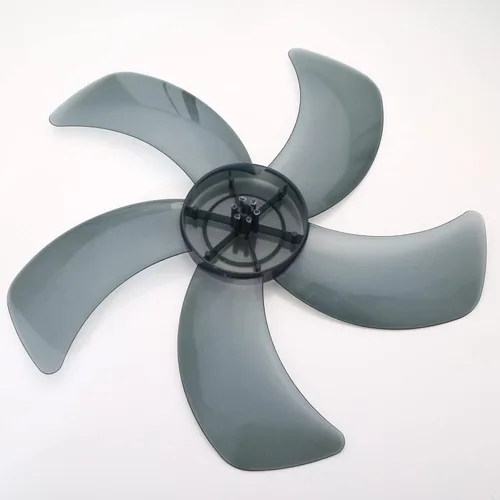 Miniatura 4 de Hoja de ventilador silenciosa de plástico universal con cubierta de tuerca de repuesto para ventilador de pie ventilador de mesa gris #3 10 pulgadas