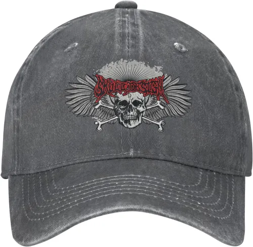 Miniatura 2 de Cowboy Hat Trendy Hats for Man and Women Djustable Four Season Outdoor Baseball Cap of Hell Skull with Angel Deep Heather