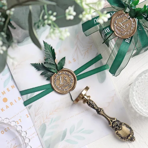 Miniatura 3 de Juego de 300 cuentas de cera de sellado dorado champán para sello de cera con velas y cuchara de fusión, perfecto para tarjetas de Navidad