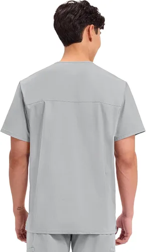 Miniatura 25 de Cherokee WW Professionals WW695 - Camisa de uniforme sanitario para hombre, con cuello en V