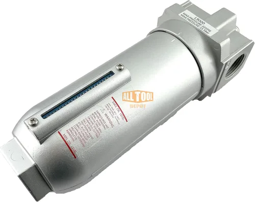 Miniatura 3 de Engrasador lubricador de 1 pulgada NPT SUPER DUTY para aire comprimido lubricar herramientas neumáticas neumáticas, cuenco de metal con vidrio