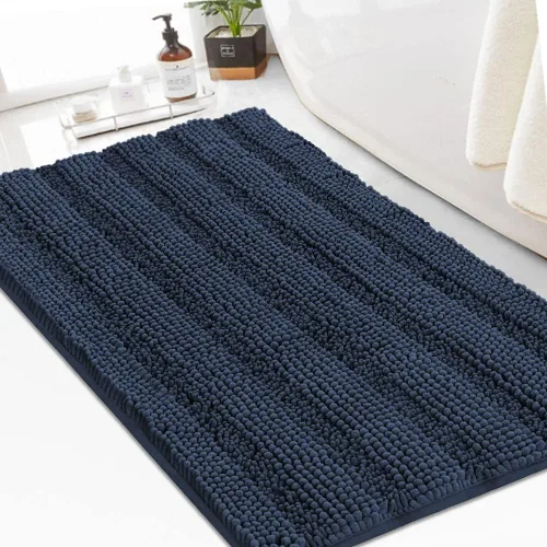 Miniatura 97 de Turquoize Alfombras de Baño de Chenilla Peludas Alfombra de Baño Antideslizante Gruesas Alfombras Peludas para Baño Chenilla Juego de Alfombra