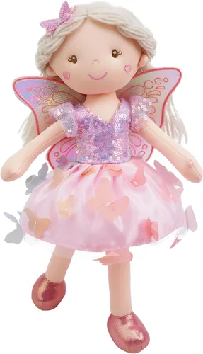 Miniatura 15 de June Garden Muñeca de hada del jardín encantado de 16 pulgadas Brielle - Muñeca de conejo de peluche rellena y suave para niña, regalo de Pascua