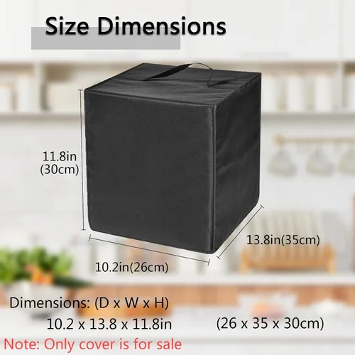 Miniatura 3 de Funda para freidora de aire, resistente al calor, tela de nailon impermeable, funda protectora contra el polvo para freidora de aire Ninja AF101 4