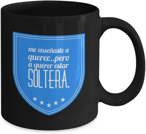 Miniatura 2 de Taza de Café Soltera Vaso, taza de café divertidas, tazas personalizadas, taza de café inspiradoras, taza con mensajes positivos.