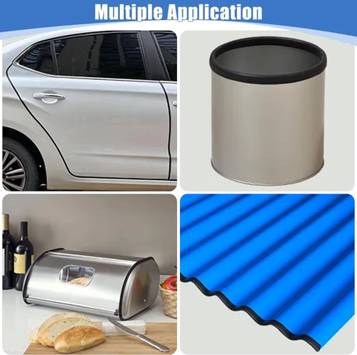 Miniatura 4 de Borde de goma protector autoadhesivo para chapa, material de etileno propileno dieno, ajuste de 1/16 pulgadas (1.6 mm), longitud 10 pies