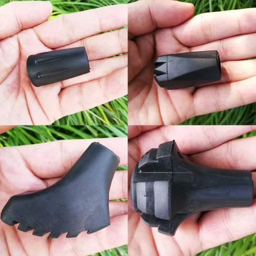Miniatura 7 de A ALAFEN Juego de puntas de goma de repuesto para bastones de senderismo para bastones de senderismo, protectores