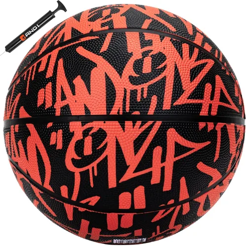 Miniatura 15 de AND1 Fantom Graffiti - Baloncesto de goma para uso en interiores y exteriores, construcción de canal profundo y durabilidad