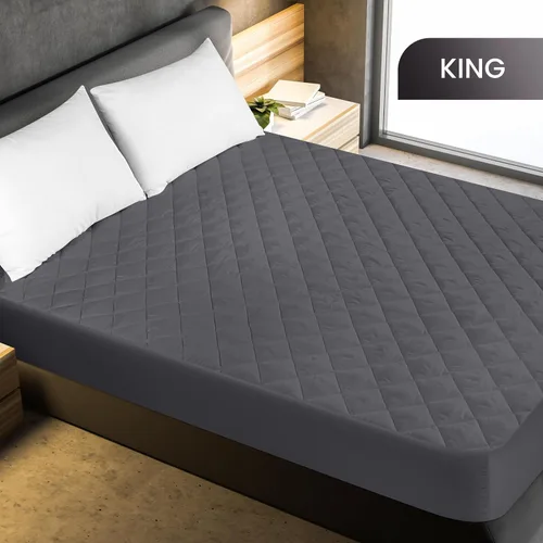 Miniatura 2 de Utopia Bedding - Funda acolchada ajustada para colchón, tamaño King, protector y cubierta de colchón elástico con bolsillo profundo que se estira