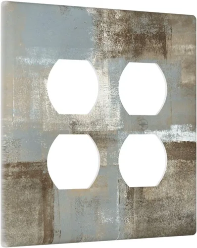 Miniatura 67 de Cubiertas Decorativas para Placas de Interruptor Abstracto Moderno de Mediados de Siglo Arco Boho Sol Dorado Hoja 1 Gang Placa de Pared Cubierta