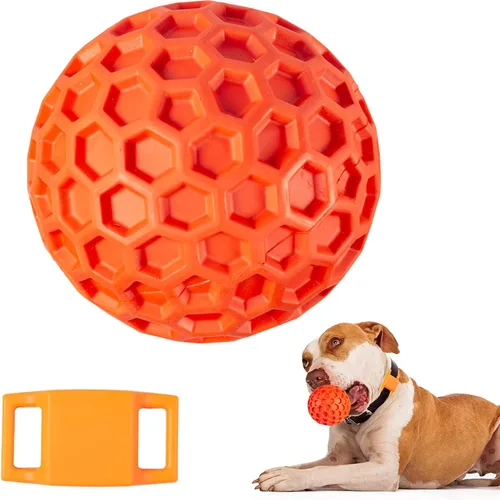 Miniatura 8 de Pelotas chirriantes para perros, juguetes indestructibles para perros masticadores agresivos de razas grandes/medianas, juguetes interactivos