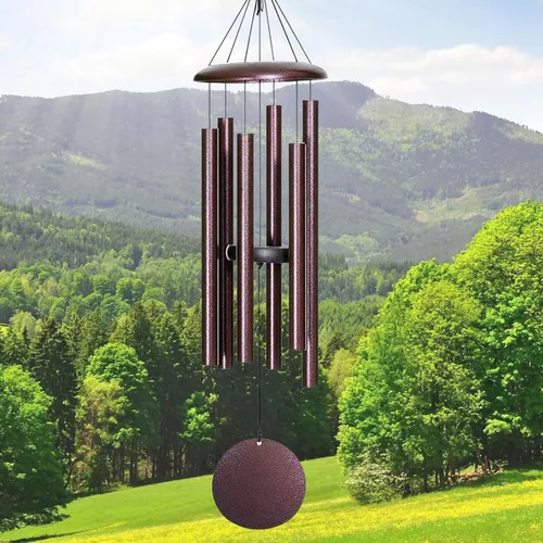 Miniatura 7 de Campanillas de viento para exteriores grandes y profundas, carillones de viento de 42 pulgadas, tonos melódicos relajantes, regalo conmemorativo