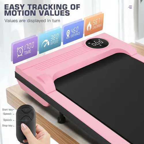 Miniatura 4 de ANCHEER Walking Pad 3.0HP Under Desk Treadmill 300lbs Weight Capacity with Remote Control, Compact Electric Treadmills for Home/Gym/Office with LED
