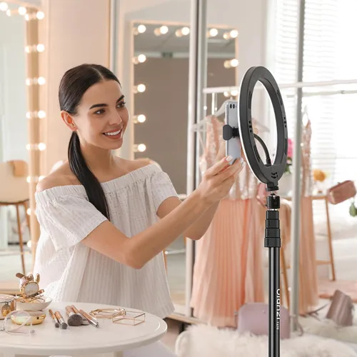 Miniatura 7 de Ulanzi TT43 Soporte de luz extensible para fotografía, trípode de aluminio ajustable de 6.23 pies, trípode de iluminación de estudio portátil