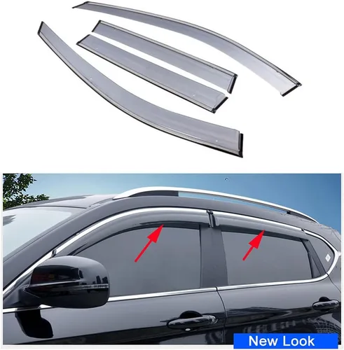Miniatura 3 de Deflectores de viento para ventana de automóvil, protectores de lluvia compatibles con Peugeot 3008 2017 2018 2019 2020 2021 2022 2023 2024 2025