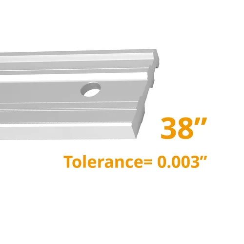 Miniatura 2 de POWERTEC Reglas rectas de aluminio para maquinista de 38 pulgadas y escuadra en L de 3 piezas, para verificar deformaciones de superficie