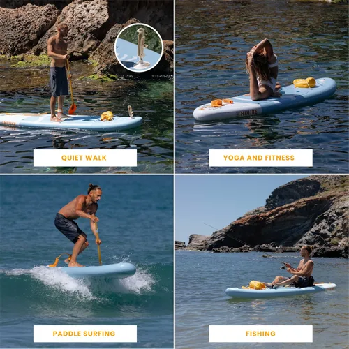 Miniatura 5 de HUIIKE Tabla de Paddle Inflable para Adultos con Accesorios Incluidos, Remo, Aletas, Bomba. Tabla de Stand Up Paddle de Gran Estabilidad y Paquete
