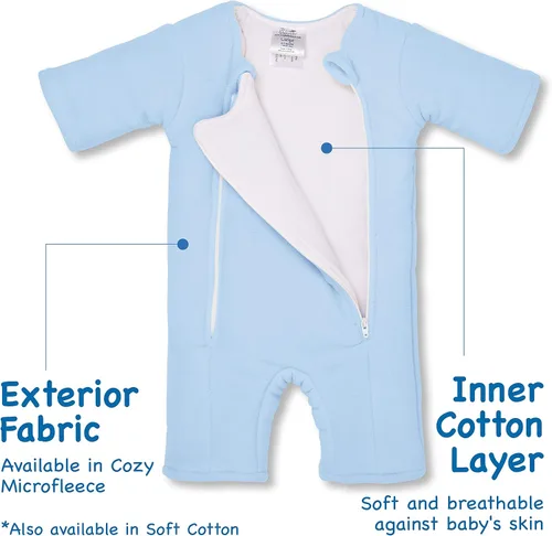 Miniatura 2 de Baby Merlins Magic Sleepsuit - Producto de transición para envolver - Microforro polar