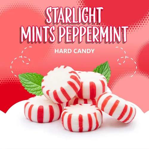 Miniatura 3 de Starlight Caramelo duro de menta 2 libras a granel Mentas envueltas individualmente Menta Caramelos de menta refrescantes Mentas Starlight