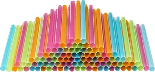 Miniatura 11 de Pajitas de batido negras jumbo extra anchas envueltas individualmente, paquete de 100 unidades, licuado de 0.47 pulgadas, sin BPA, popote de té
