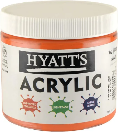 Miniatura 122 de Hyatt's Alizarine - Pintura acrílica carmesí Tubo de pintura acrílica de 2.5 fl oz de grado artístico Secado rápido y pintura no tóxica