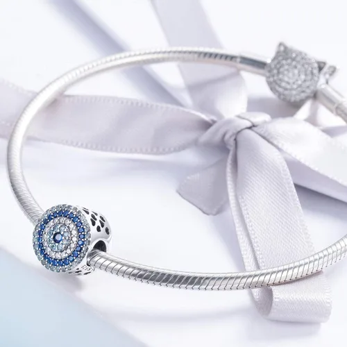 Miniatura 84 de BISAER Hamsa - Dije de mano de plata de ley, piedras preciosas azules de mal de ojo, se adapta a brazalete, pulsera, collar