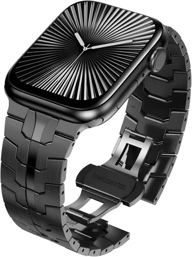 Miniatura 10 de Correa de acero inoxidable WINGLE para Apple Watch Band Ultra 3/2/1 Banda Ultra 49mm 46mm 45mm 44mm 42mm Series 11/10 SE 3/2/1 para hombres, bandas