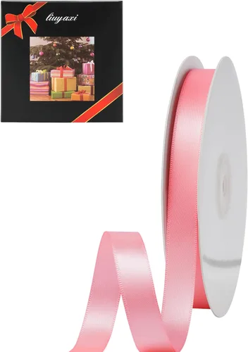 Miniatura 55 de LIUYAXI Cinta de Satén Dorada de Doble Cara 1/4" X 50 Yardas, Cintas Perfectas para Manualidades, Envoltura de Regalos, Fabricación de Lazos y Más