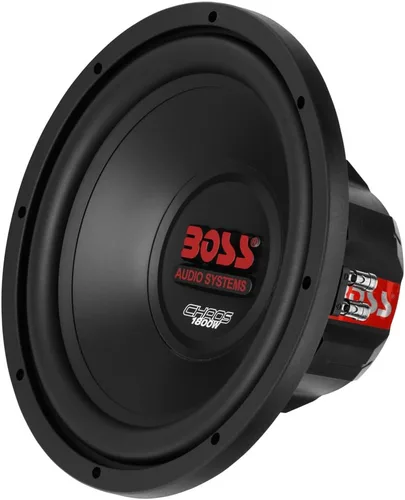 BOSS Audio Systems CH12DVC Chaos Series - Subwoofer para automóvil de 12 pulgadas, 1800 vatios máximo, bobina de voz dual de 4 ohmios, se vende
