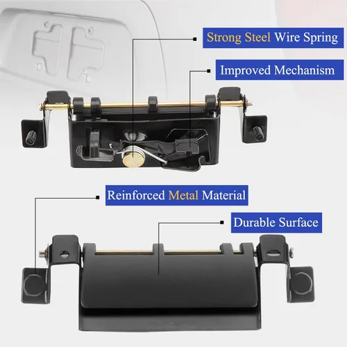 Miniatura 4 de X4XZ 69090-08010 - Manija de puerta trasera para Toyota Sienna 1998-2003, Toyota Sequoia 2001-2007 reemplaza 69090-0C080, 79600