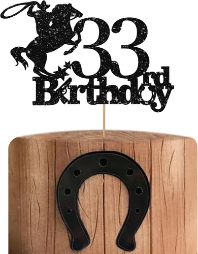Miniatura 19 de Cowboy - Decoración para pastel de cumpleaños 40 para hombres, decoración de pastel de cumpleaños 40 para hombres, decoración de pastel