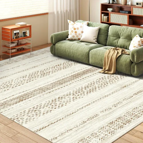 Miniatura 9 de Miukiki Alfombra marroquí lavable de 2 x 3 pies para sala de estar, antideslizante, plegable, grande y suave, para comedor y dormitorio