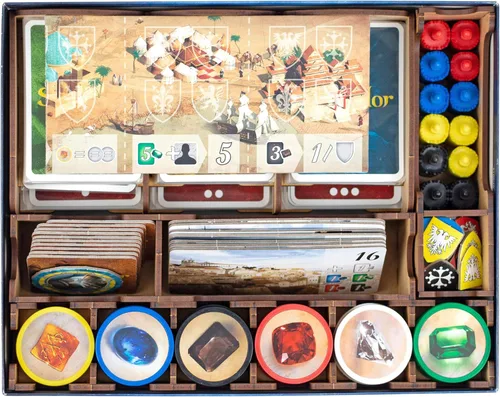 TowerRex Organizador para juegos de mesa Splendor y expansión Cities of Splendor, inserto de almacenamiento, actualización de accesorios