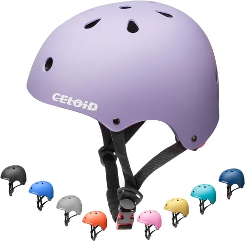 Miniatura 20 de Casco de bicicleta para niños, cascos de patineta para niños de 2 a 3 a 5 a 8 a 14 años, ajustable, multideporte, bicicleta, patinaje, fútbol