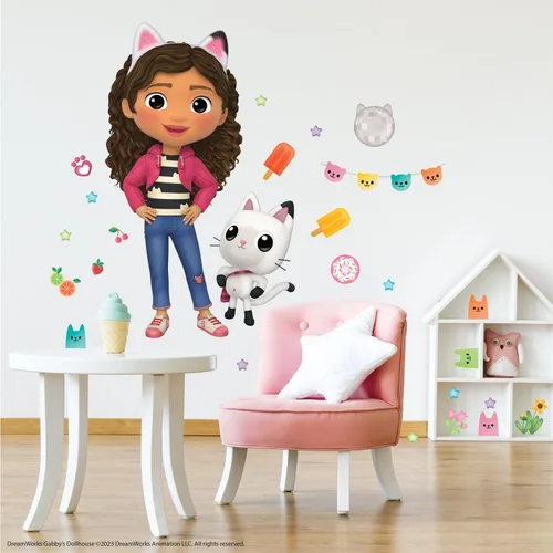 Miniatura 2 de RoomMates DreamWorks Gabby's Dollhouse Calcomanías de Pared Gigantes de Personajes, RMK5453GM