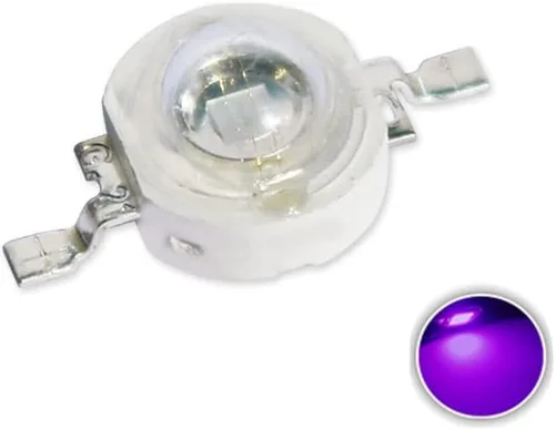 Miniatura 3 de 3W ULTRAVIOLETA púrpura LED bombillas ultravioleta lámpara chips 365nm 375nm 380nm 385nm 395nm 405nm 410nm 420nm con 0.787 in PCB sustrato