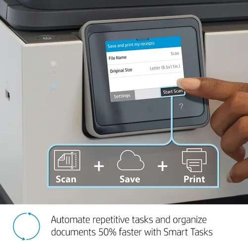 Miniatura 7 de HP OfficeJet Pro 9015 1KR42A Impresora inalámbrica todo en uno, con tareas inteligentes y soluciones avanzadas de escaneado para una productividad