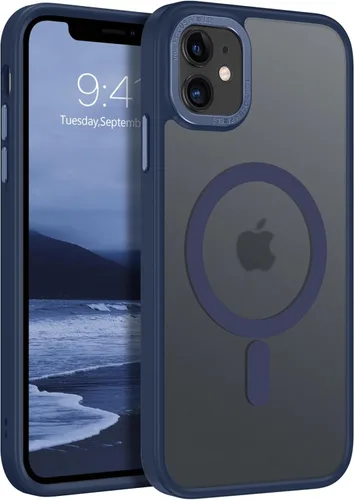 Miniatura 14 de BENTOBEN Funda para iPhone 11, Funda de teléfono para iPhone 11 Funda Magnética [Compatible con Mag Safe] Translúcida Mate Delgada Resistente a Negro
