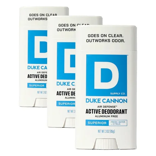 Miniatura 12 de Duke Cannon - Desodorante sin aluminio para hombres, defensa del aire, agua dulce + cítricos, 3 onzas, fórmula de larga duración, deslizamiento