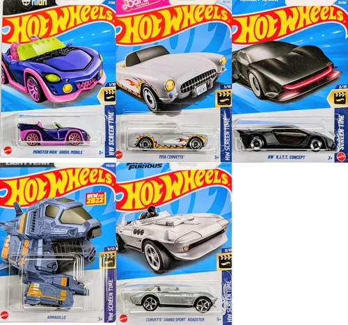 Miniatura 7 de Hot Wheels HW Screen Time 5 Car Bundle Set Versión 2