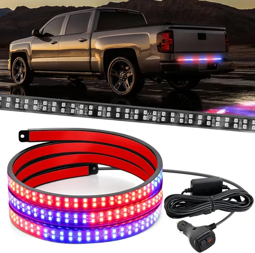 Miniatura 20 de Nilight - Tira de luz para plataforma trasera de camión de 48 pulgadas con marco de aluminio, tira de luz LED de triple fila de 780 LED con luces
