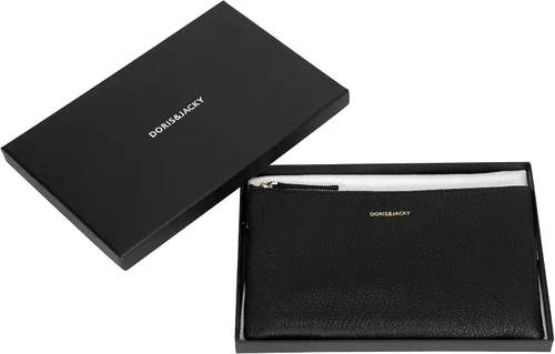 Miniatura 6 de DORIS&JACKY Bolso de mano pequeño de cuero para mujer, delgado, delgado, de piel de cabra, para teléfono celular, con correa