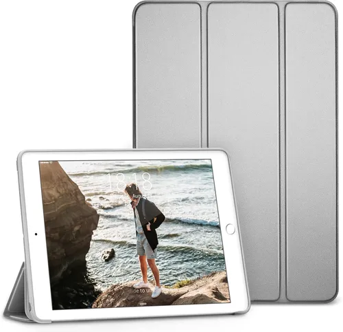 Miniatura 16 de Carcasa para iPad Mini 4, DTTO, antirraspones, ultradelgado, liviano, con autoencendido y autoapagado, cubierta con soporte de triple doblado