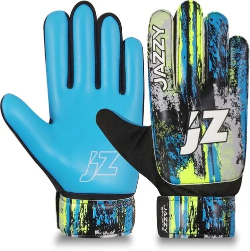Miniatura 16 de Guantes de portero de fútbol para niños y jóvenes, guantes de portero antideslizantes con palma de látex de 4 mm y fuerte agarre, protección doble