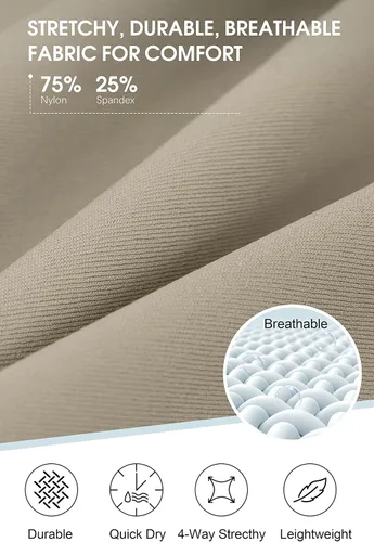 Miniatura 4 de SANTINY Pantalones de equitación para niñas con bolsillos con cremallera para niños, pantalones ecuestres elásticos con parche en la rodilla