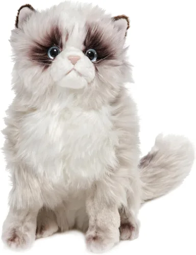 Miniatura 7 de Peluche de Gato de la Colección Bearington - Peluche de Gato Realista y Felpa Blanca para Niñas - Linda Gatita de 25 cm