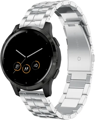 Miniatura 9 de Vivoactive - Correa de metal 4S, Venu 3S/2S, compatible con correas de reloj Fossil de 0.709 in, correa de acero inoxidable esmaltado compatible