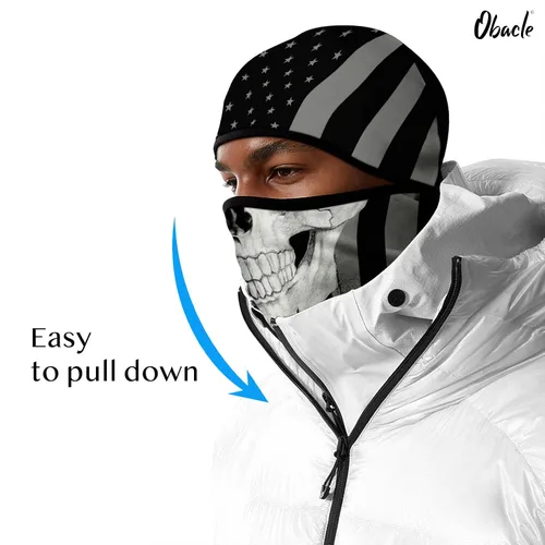 Miniatura 11 de Obacle Pasamontañas para hombres y mujeres, para invierno, clima frío, esquí, ciclismo, caza