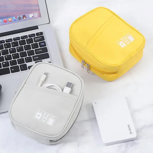 Miniatura 4 de E-Tree Bolsa de almacenamiento para pequeños dispositivos electrónicos y accesorios, bolsa técnica, funda organizadora electrónica compatible
